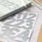 12 Pack: Silver Glitter Rounded Number Stickers by Recollections™